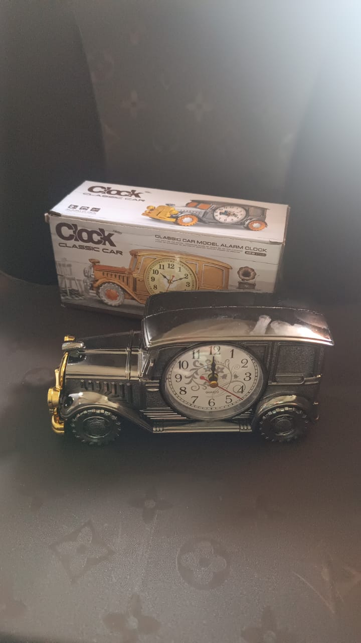 Car Model Clocks, Pen Holder Function ABS Material Alarm Clock for Office Desk for Bedroom Car Model Clocks, Pen Holder Function ABS Material Alarm Clock for Office Desk for Bedroom